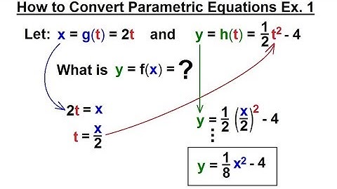 Calculus 2: Parametric Equations (3 of 20) How to Convert Parametric Equations Ex. 1