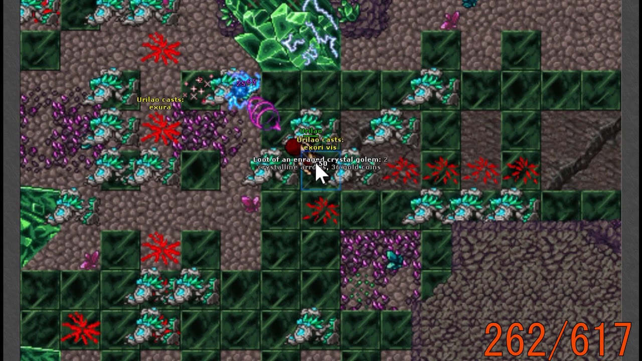 Tibia Jornada: Urikao[EP23] ~ Bestiary: Damaged Crystal Golem + Enraged ...
