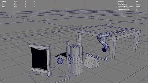 My Rube Goldberg Machine in Maya