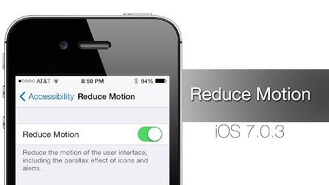 Reduce Motion in iOS 7.0.3 - iPhone Hacks