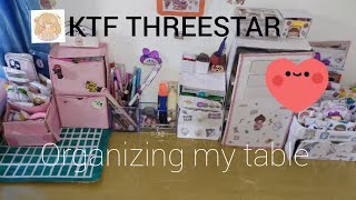 My table organizing 🥰😊❤️❤️❤️❤️❤️✨#ktf #channel #organizing #table #✨