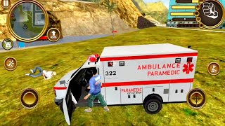 US Police Crime Rope Hero Real Gangster Simulator - Ambulance Car Driving Games - Android Gameplay screenshot 4