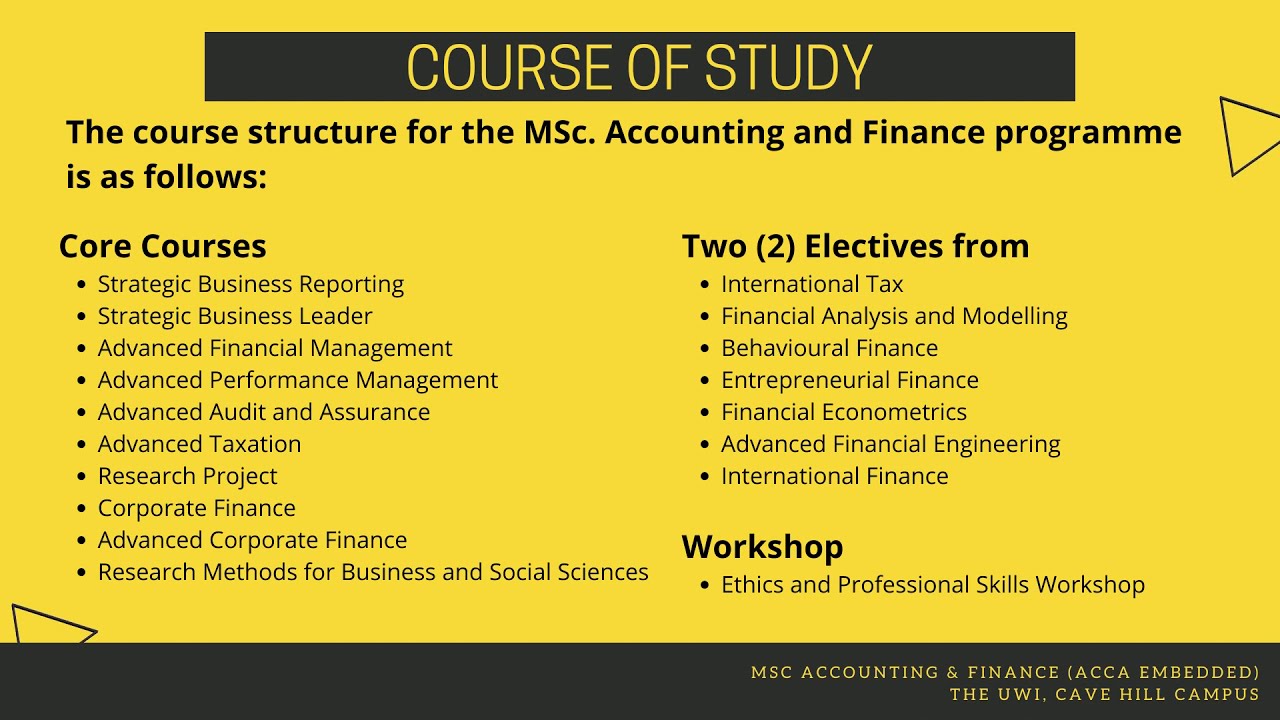 msc accounting and finance personal statement