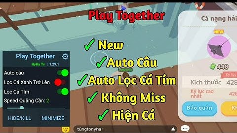 PlayTogerther 1.29 APK Auto Lọc Cá Tím Auto Câu Vip Hiện cá Không Script Cho Máy Yếu |HyHyTv