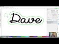 Inkscape - Creating a Name Keychain for engraving w/outset