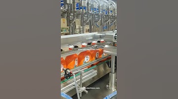 Automatic oil clean detergent bottle filling machine filling video