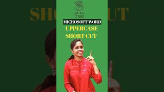 #shorts MICROSOFT WORD|UPPERCASE SHORTCUT#learningtree #wordexcel #shortcuts #computereducation