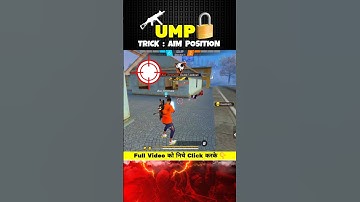 UMP - Perfect Aimlock Headshot Trick ☠️ #shorts