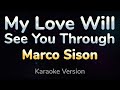 MY LOVE WILL SEE YOU THROUGH - Marco Sison (HQ KARAOKE VERSION with lyrics)