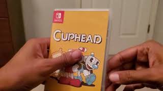 Cuphead for Nintendo switch unboxing