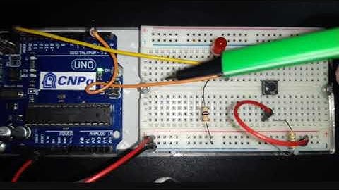 Ligando LED por meio de um botão usando Arduino e Ardublockly (atualizando).