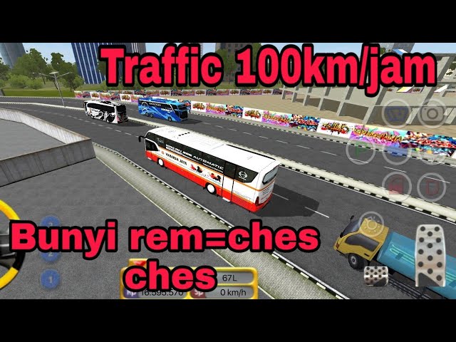 APK MOD BUSSID GOLD TRAFFIC KENCANG 100+kmjam TERBARU.