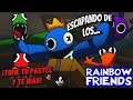 ESCAPANDO DE LOS AMIGOS DEL ARCOIRIS! | Rainbow Friends juego de Roblox
