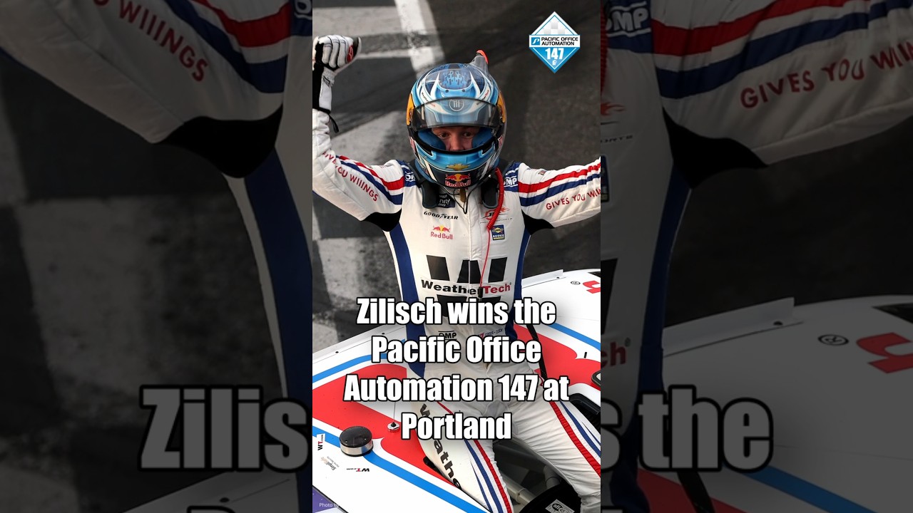 Zilisch wins the Pacific Office Automation 147 at Portland