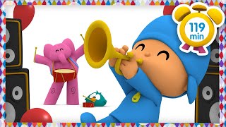 🥁 POCOYO em PORTUGUÊS do BRASIL -Aulas de música [125 min]