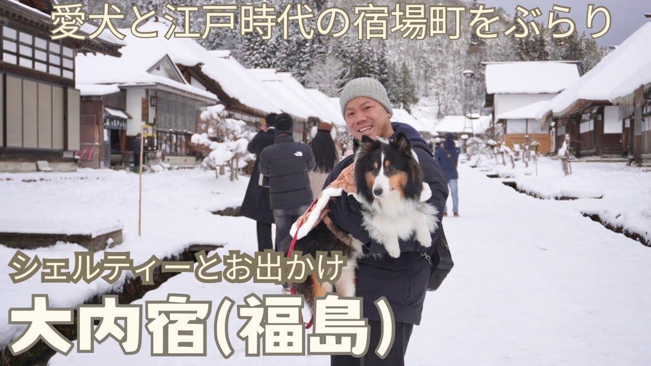 【🚙福島旅行2/2】江戸時代の趣を残す宿場町。憧れの旅行先で楽しむシュルティー！(Sheltie time slipped to Edo Era!)