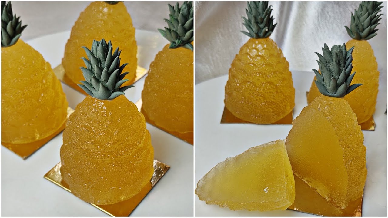 #حلويات 2023/🇩🇿🇩🇿 عجينة الفواكه بذوق الاناناس🍍وصفة حصرية بطريقة سهلة و مضمونة100% pâte de fruits