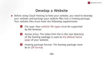 AppGallery Connect Academy - Build Service : Cloud Hosting Part 1