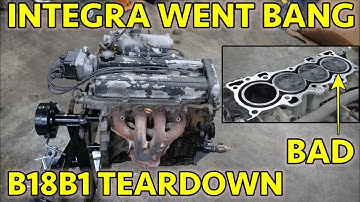 Blown Acura Integra B18B1 Complete Engine Teardown. A Crankcase Catastrophe!