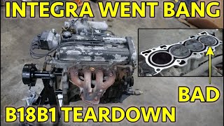 Blown Acura Integra B18B1 Complete Engine Teardown. A Crankcase Catastrophe!