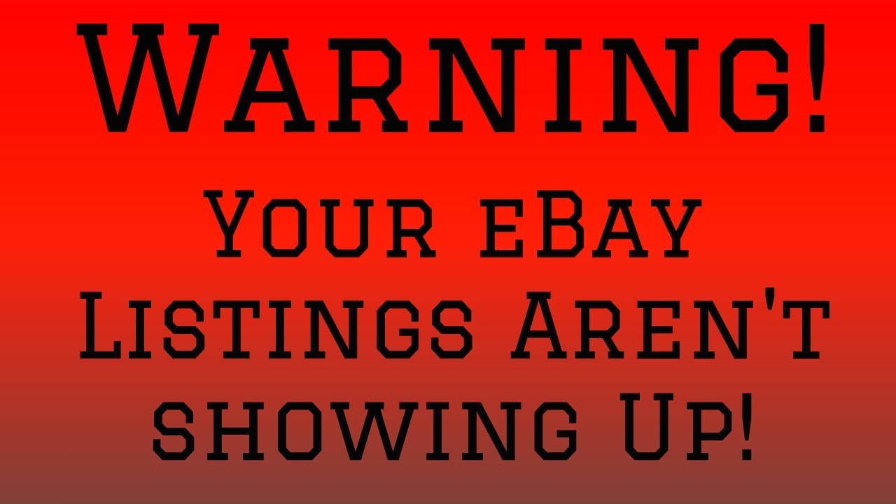 Increase Your eBay Sales FAST By Fixing This Problem!
