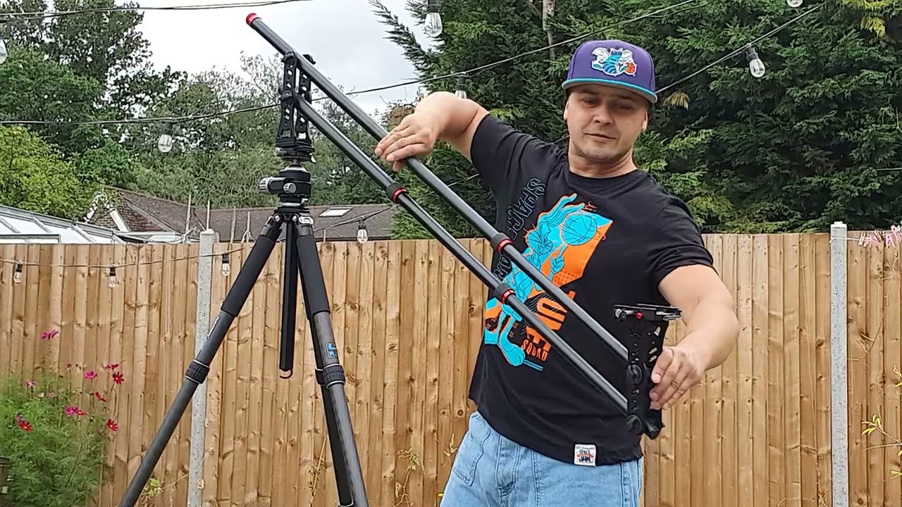 Carbon Fiber Tripod INNOREL GT324C and Jib Crane Camera