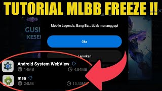 PENTING ! SOLUSI MOBILE LEGEND FREEZE !! MSA, ANDROID WEB VIEW & KOMEDI PUTAR WALLPAPER