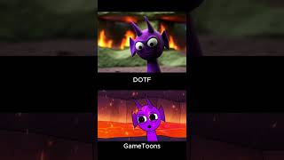 Sprunki Purple Die Scene Gametoons X Dotf Animation Comparison