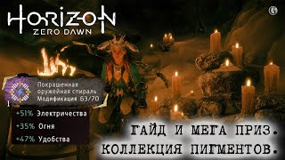 Horizon Zero Dawn 33 Коллекция пигментов Гайд и мега приз Frozen Wilds