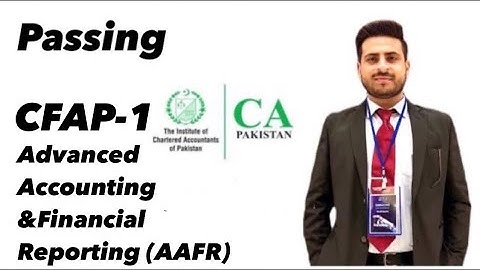 Passing CFAP-01 | AAFR | CA Afaq | #CFAP #CA #ICAP #AfaqACA