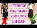 5 Things That Make You Look Cheap! Do not buy these!