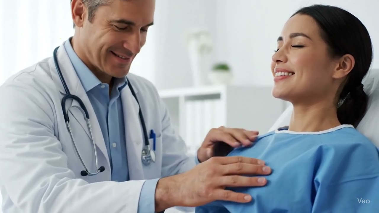 A Doctor checking chest  of Beautiful Lessbian girls kissing lessbian kissing love Lessbian love