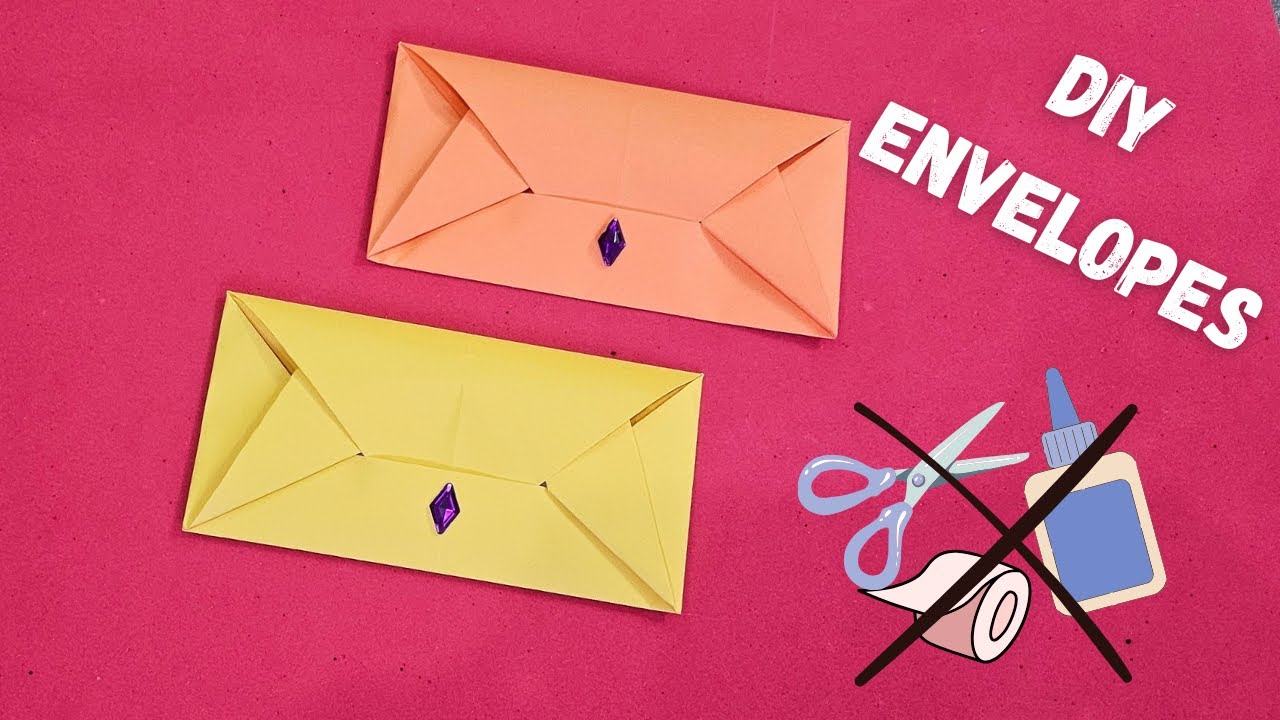 DIY - How to make Easy Origami Envelope tutorial |without glue and ...