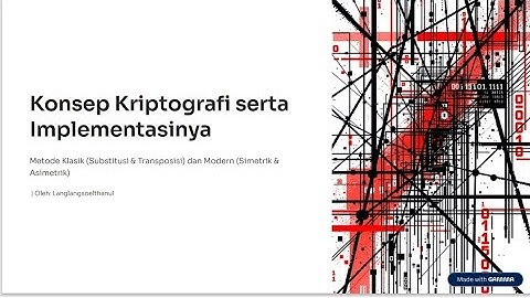 Konsep Kriptografi serta Implementasinya