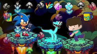 Epic battle FNF (Friday Night Funkin) Sonic and Stive from Minecraft