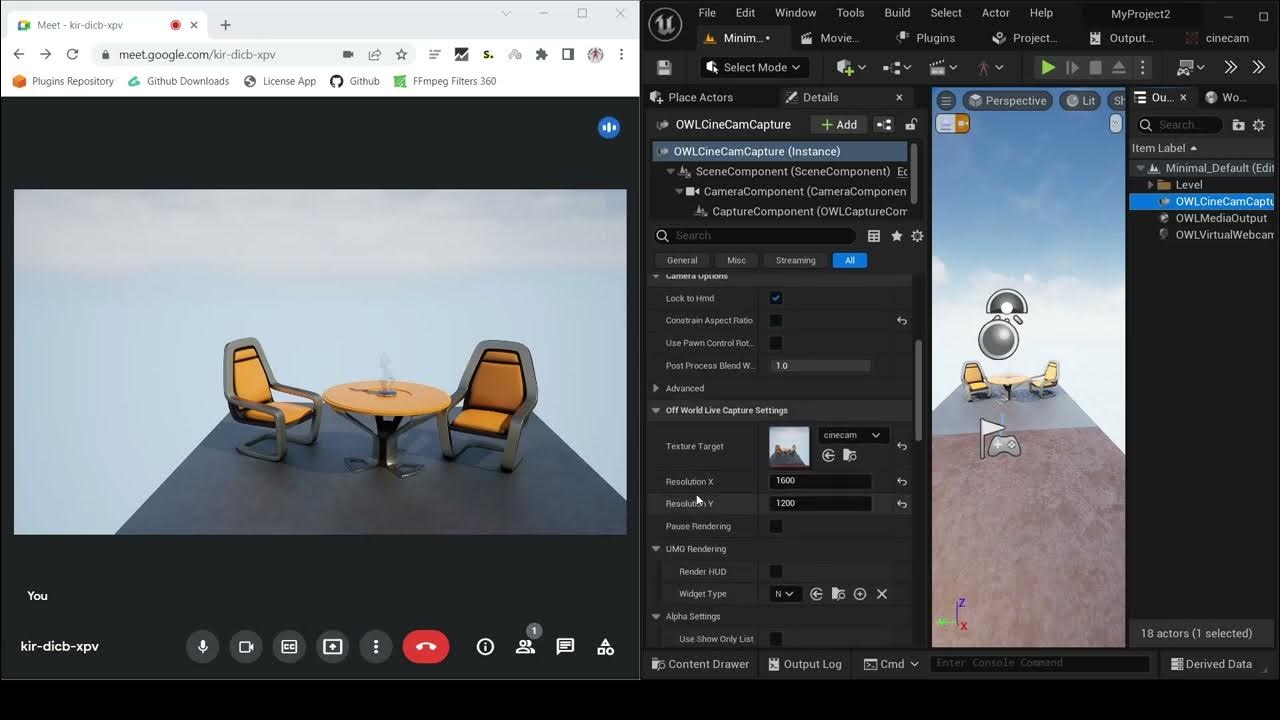 How to output a Virtual Webcam direct from Unreal Engine (packaged