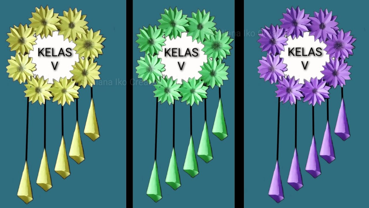 Keren!!! Membuat Hiasan Kelas Viral Dari Kertas Origami Terbaru, Cepat & Mudah!!!