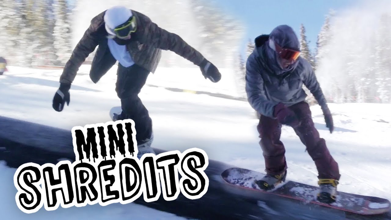 Two Snowboarders, One Challenge: 10 Railathon | Mini Shredits - YouTube