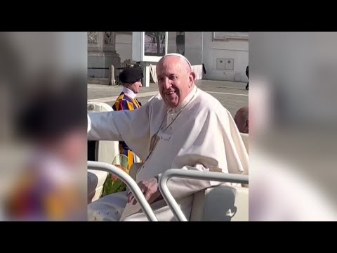Pope jokes 'little bit of tequila' will help with knee pain #shorts #shortsvideo