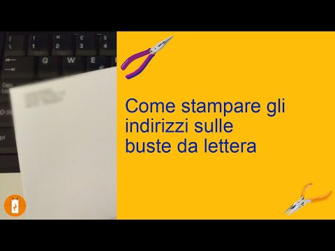 Video: Come si stampano più buste?