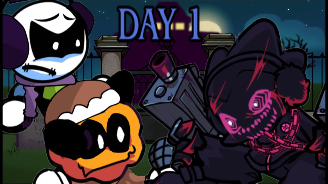 FUNKIN CORRUPTION MOD~//CHAPTER1-WEEK 3//~Spooky Kids Vs Evil Pico DAY 1 REMAKE