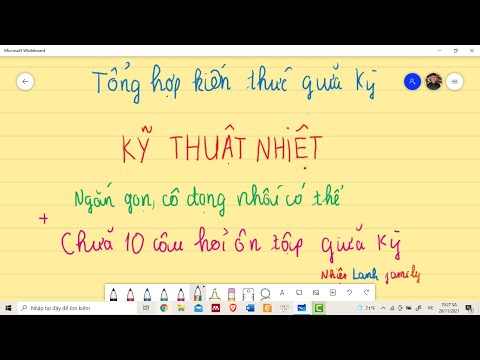 [KỸ THUẬT NHIỆT] TỔNG HỢP KIẾN THỨC GIỮA KỲ KTN,NDH - CHỮA ĐỀ ÔN TẬP