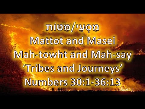 Tribes and Journeys (Torah Portions: Mattot and Masei) 2020 - 2021