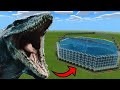 How To Make a MOSASAURUS ROLLER COASTER in Minecraft Bedrock (MCPE)