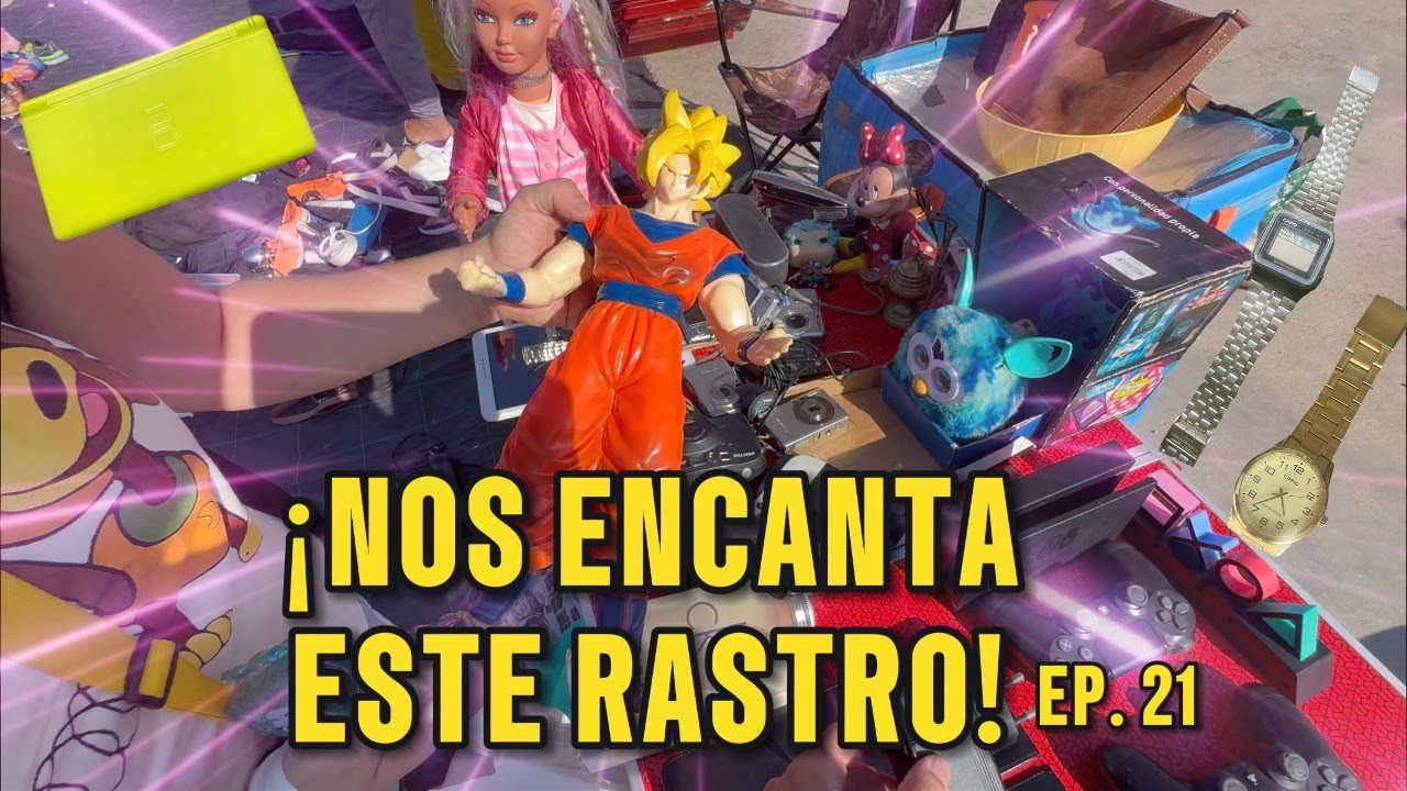 CAZANDO por el RASTRO de Granollers. NINTENDO, DRAGÓN BALL, FURBY, RELOJES…EP.21