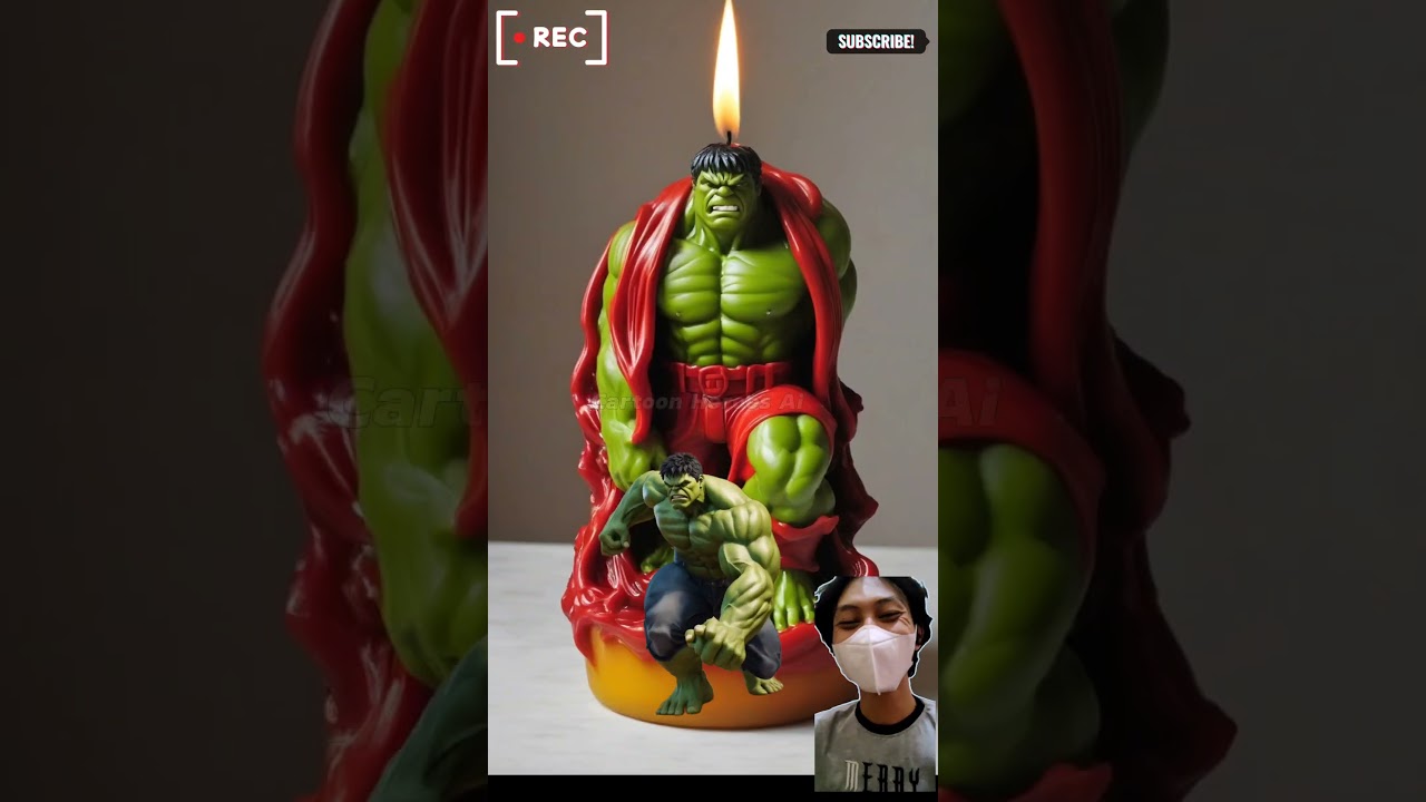 all Superheroes characters as candle 