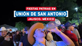 Mucho baile y fiesta en las Fiestas Patrias de Unión de San Antonio, Jalisco, México