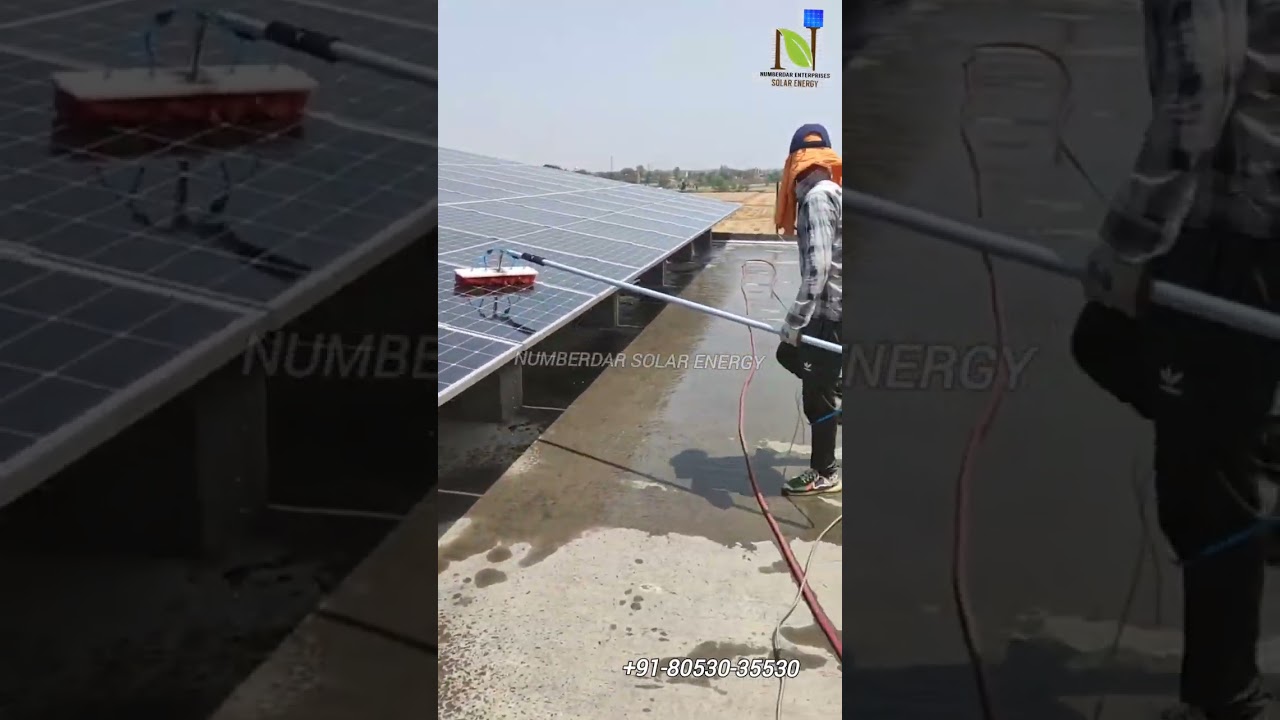 200kw Module Cleaning Waaree 540watt half cut modules