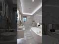 Modern Bathroom Design Ideas 2025 | Transform your Bathroom to White Marble Shower And Led Mirrors🚿