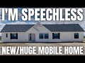 Probably the NICEST mobile home on YouTube! NEW next level triple wide! Home Tour